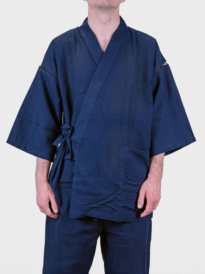 Jinbei Japonés Hombre – Azul Marino
