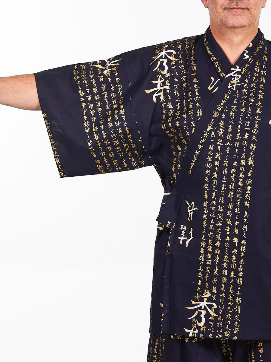 Jinbei Japonés Hombre Kanji