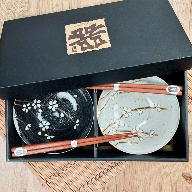 Juego 2 Cuencos Japoneses Flor de Cerezo