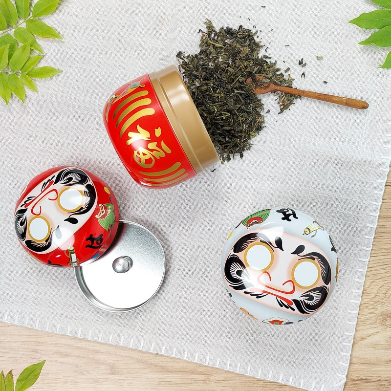 Juego 2 Latas para Té Daruma
