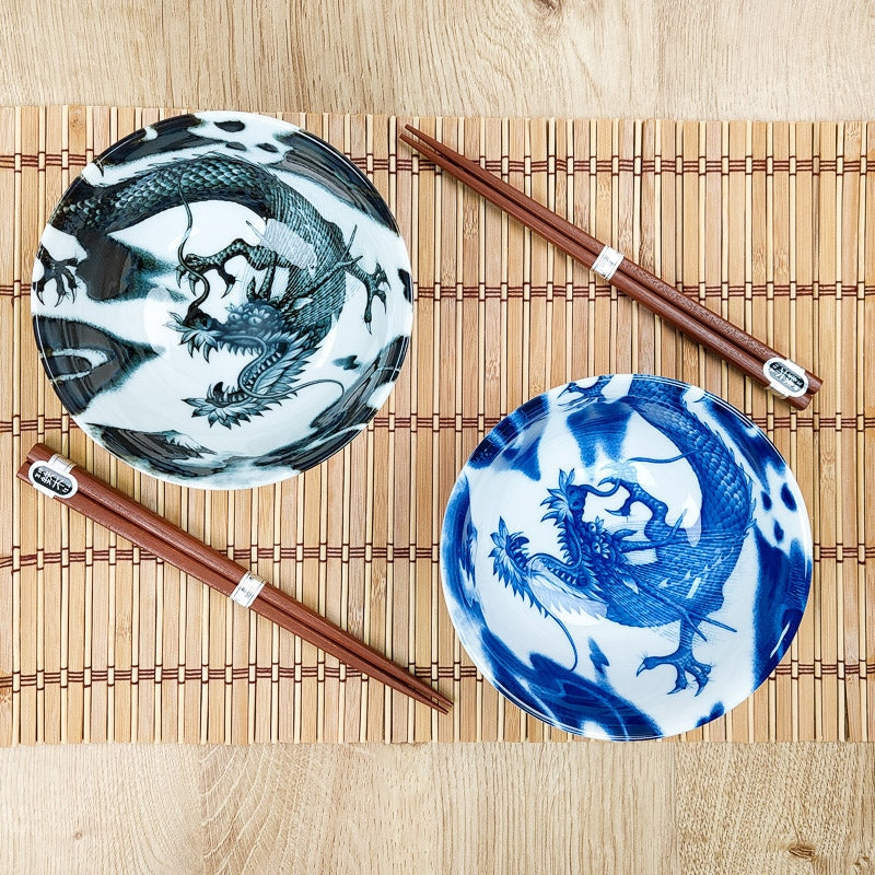 Juego de 2 Cuencos Japoneses Dragón