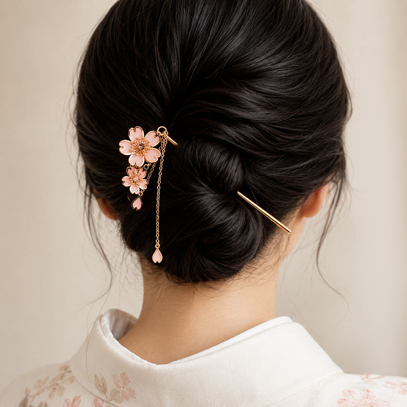 Kanzashi Japonés - Flores Sakura