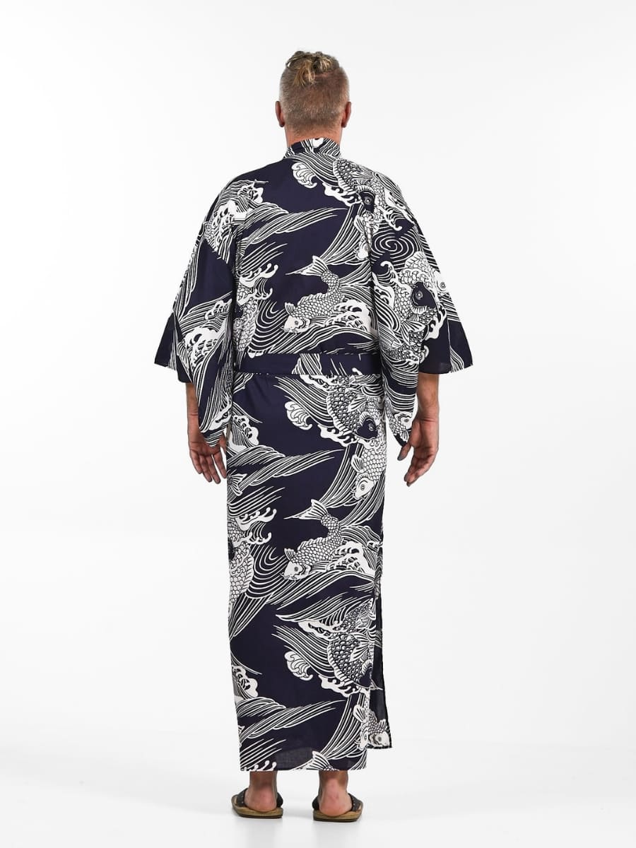 Kimono Carpa Koi Yukata Hombre