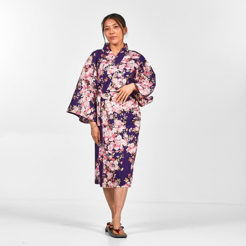 Kimono de mujer Happi Sakura Flower - Talla única