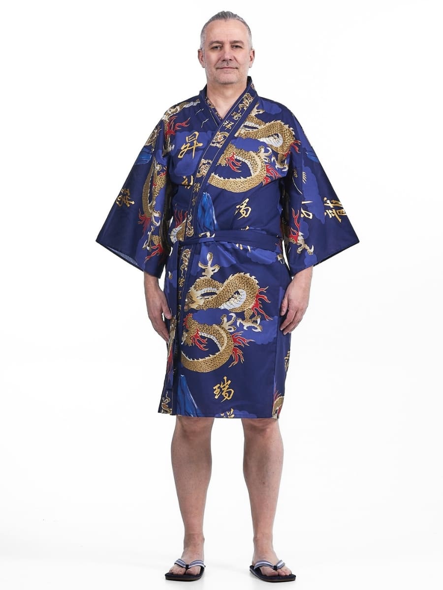 Kimono Happi Hombre Dragón Talla única