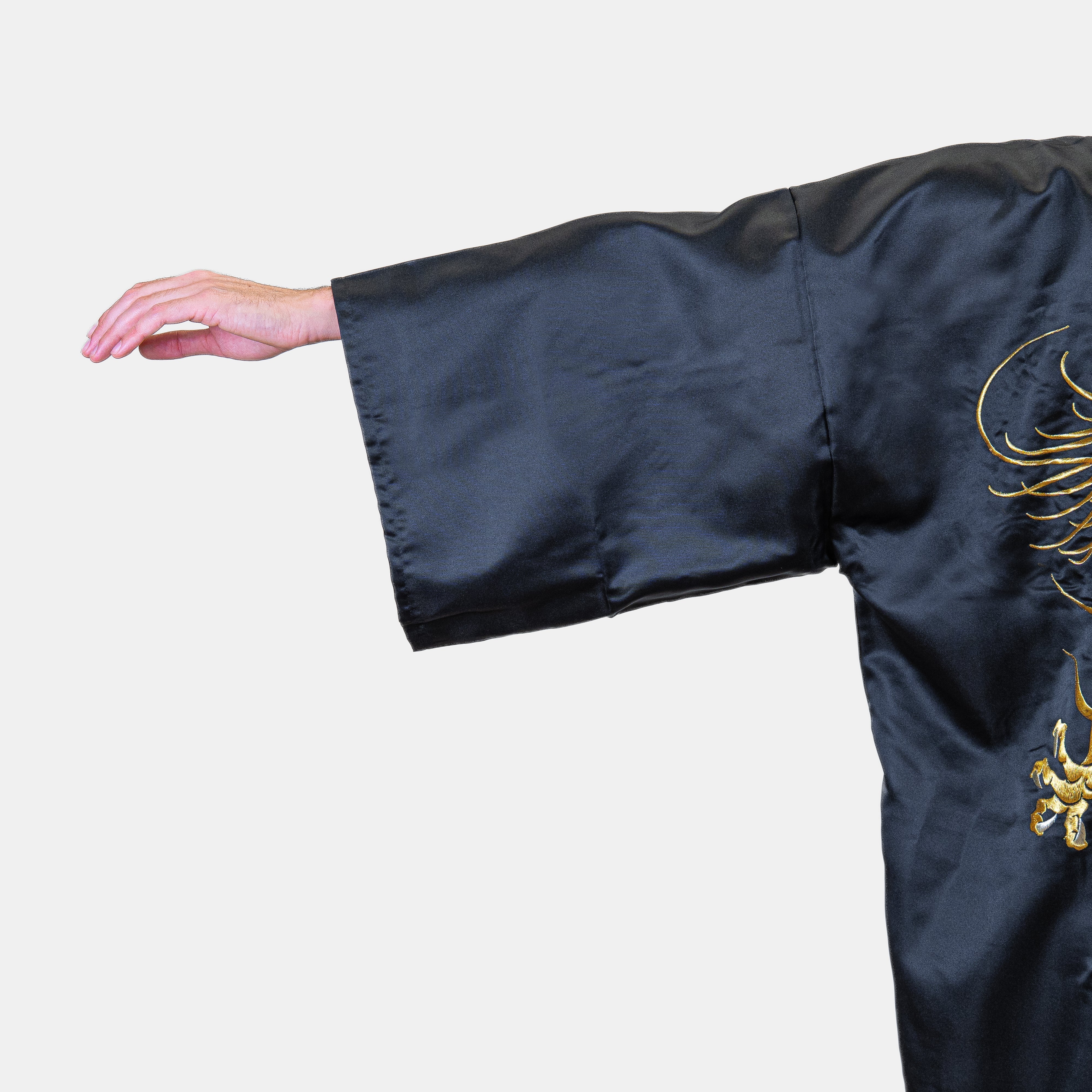 Kimono Happi Hombre Oversize – Dragón Dorado