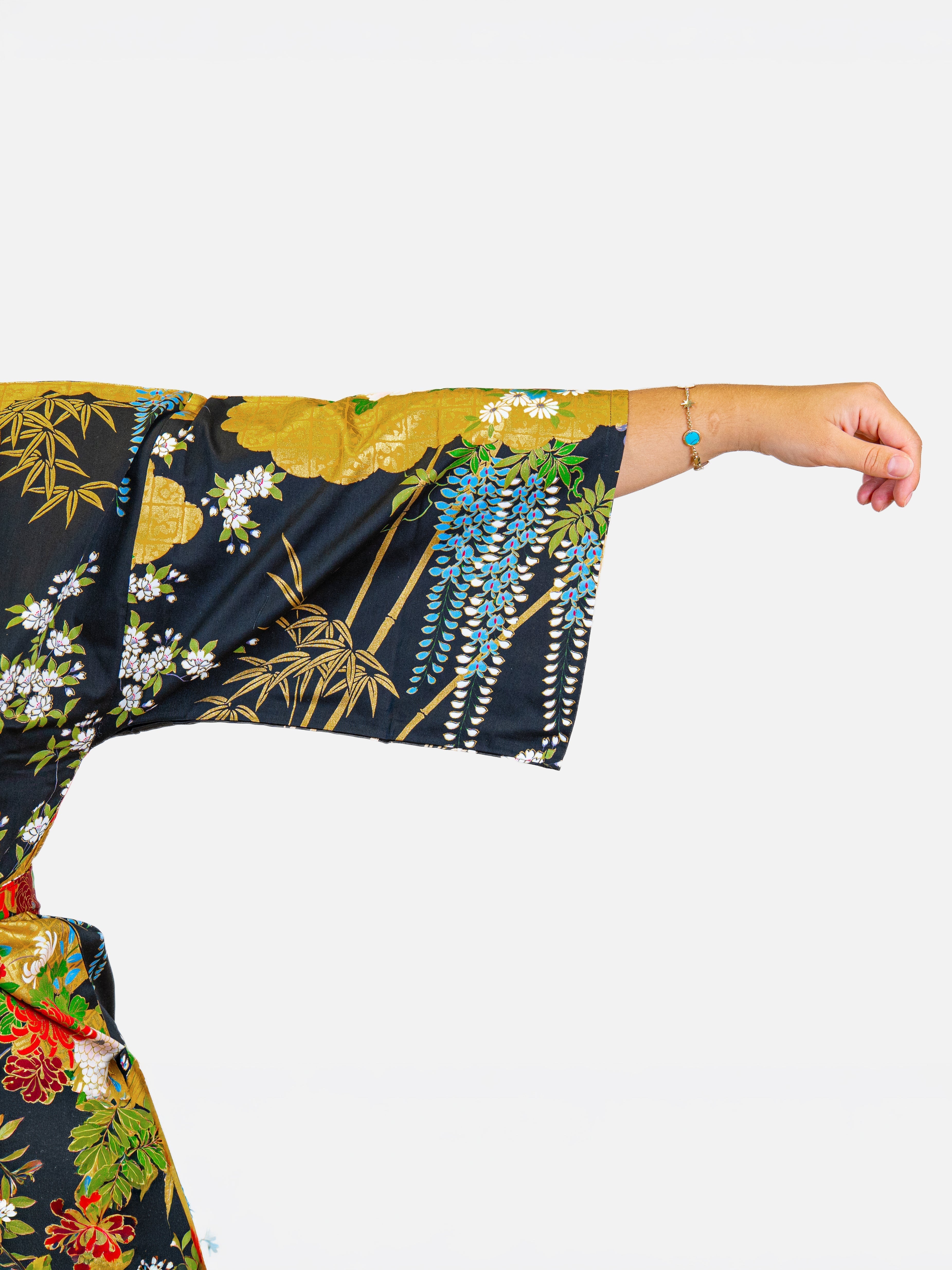 Kimono Happi Mujer – Botan Dorado