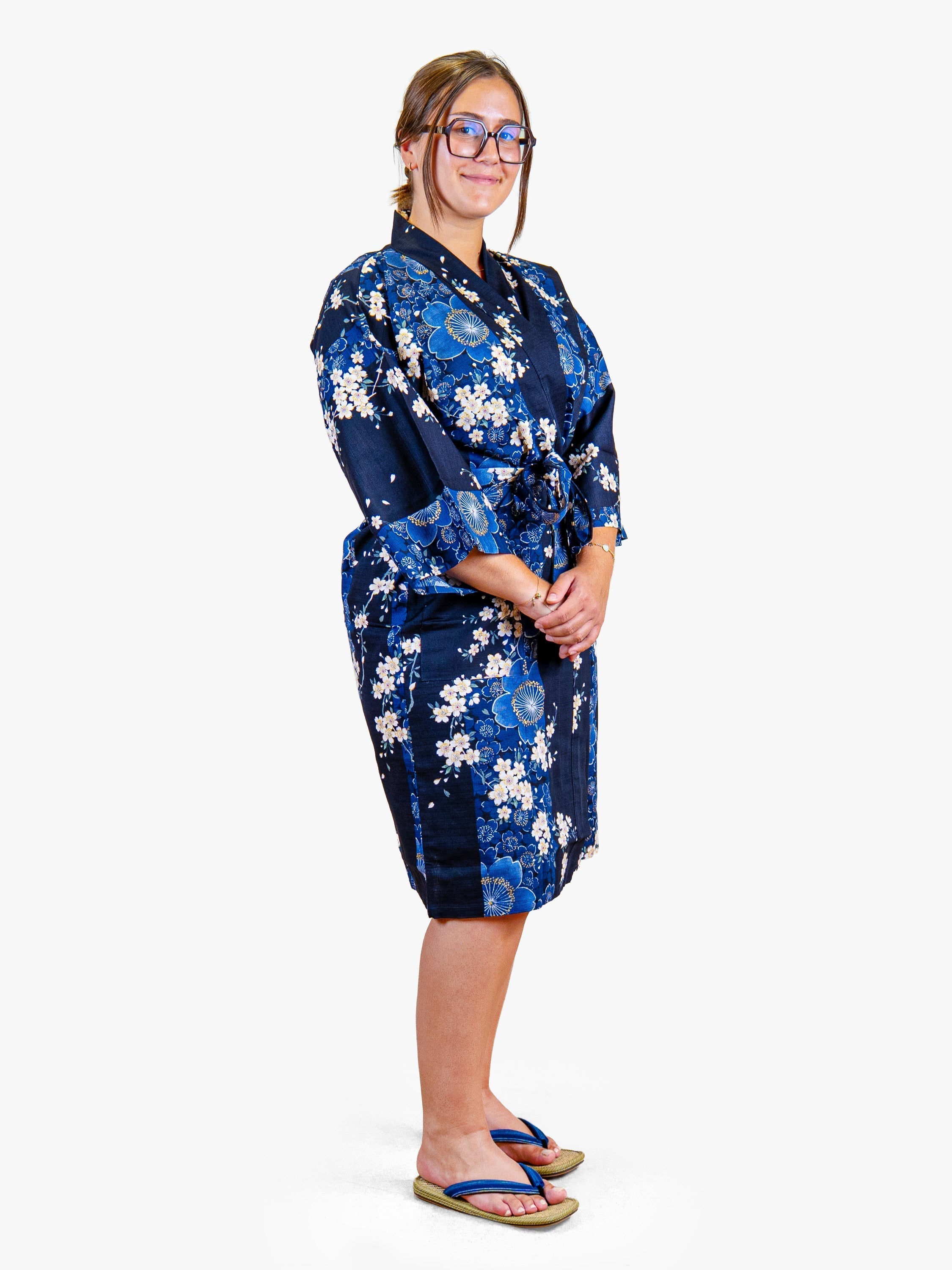 Kimono Happi Mujer – Sakura Azul