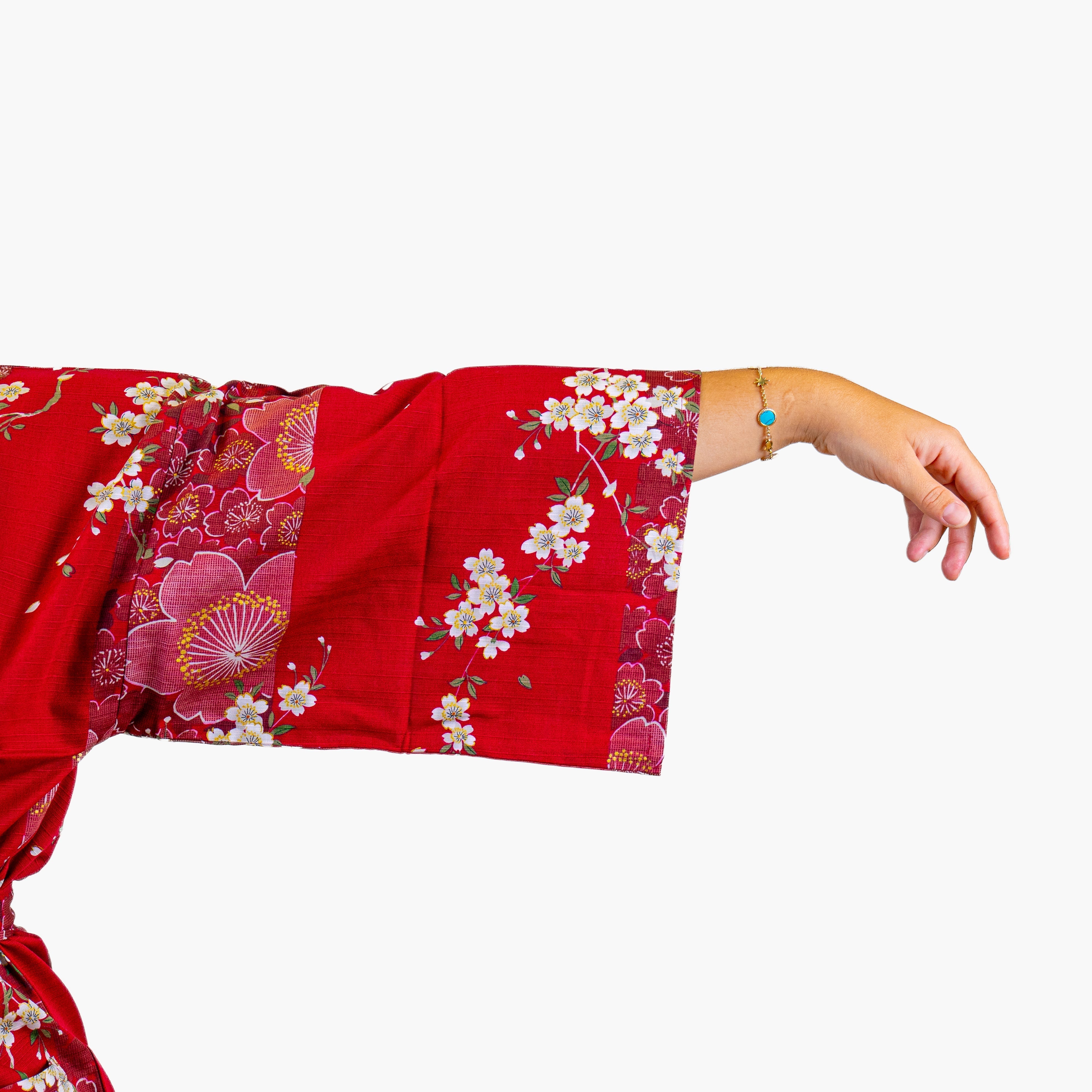 Kimono Happi Mujer – Sakura Rojo