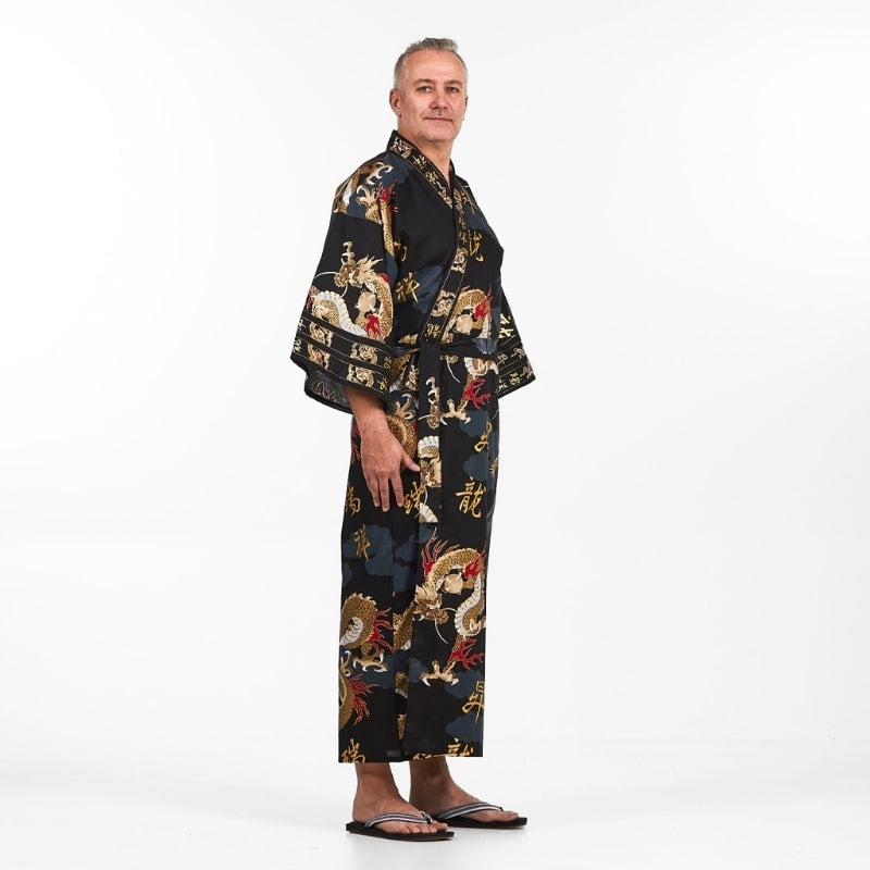 Kimono Dragón Japonés para Hombre - Talla única