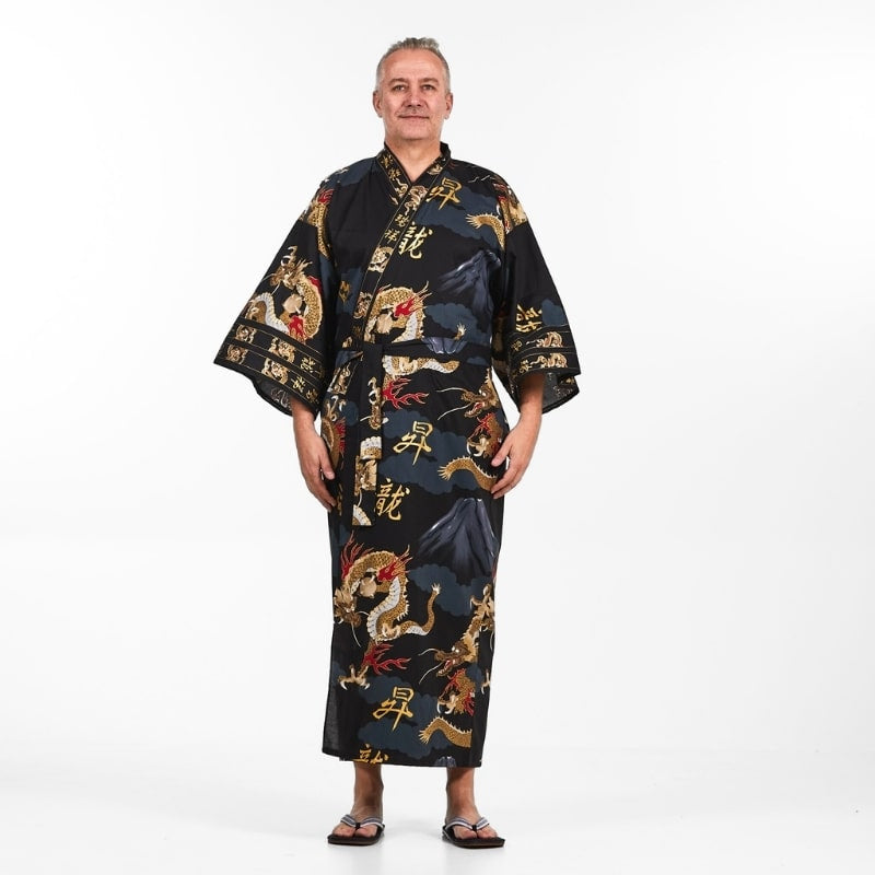 Kimono Dragón Japonés para Hombre - Talla única