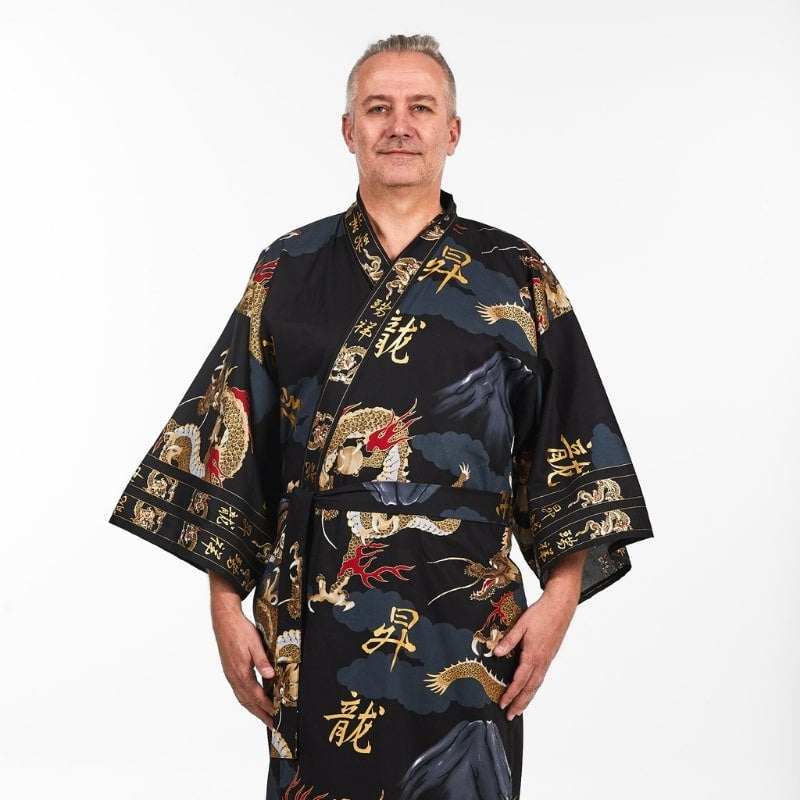 Kimono Dragón Japonés para Hombre - Talla única