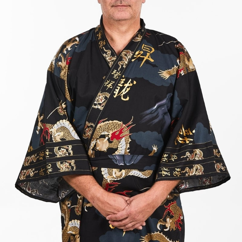 Kimono Dragón Japonés para Hombre - Talla única