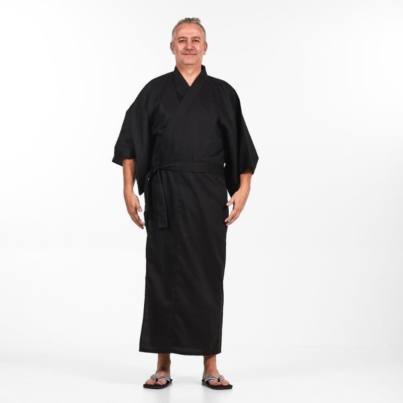 Kimono japonés para hombre Negro - Talla única