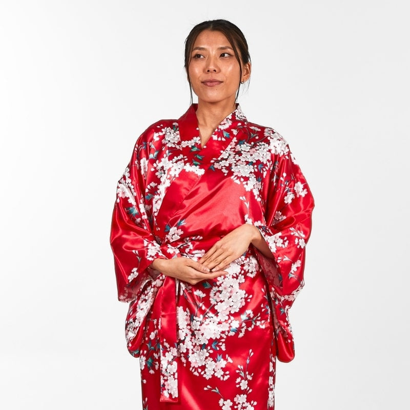 Kimono japonés de mujer Cherry Blossom - Talla única