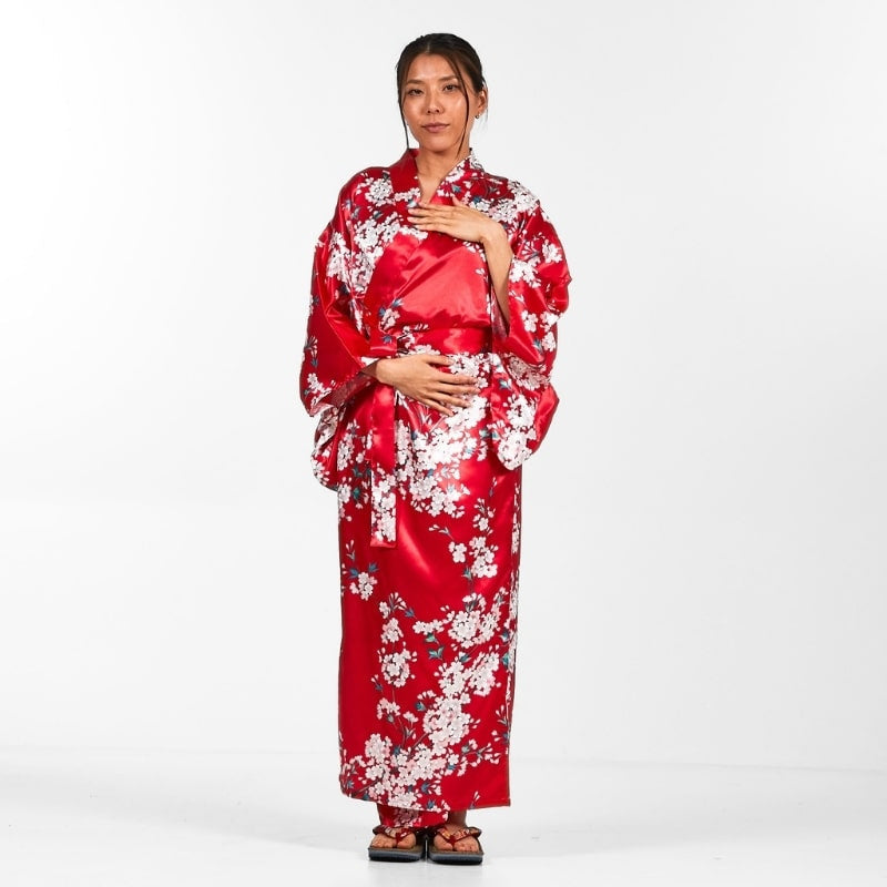 Kimono japonés de mujer Cherry Blossom - Talla única