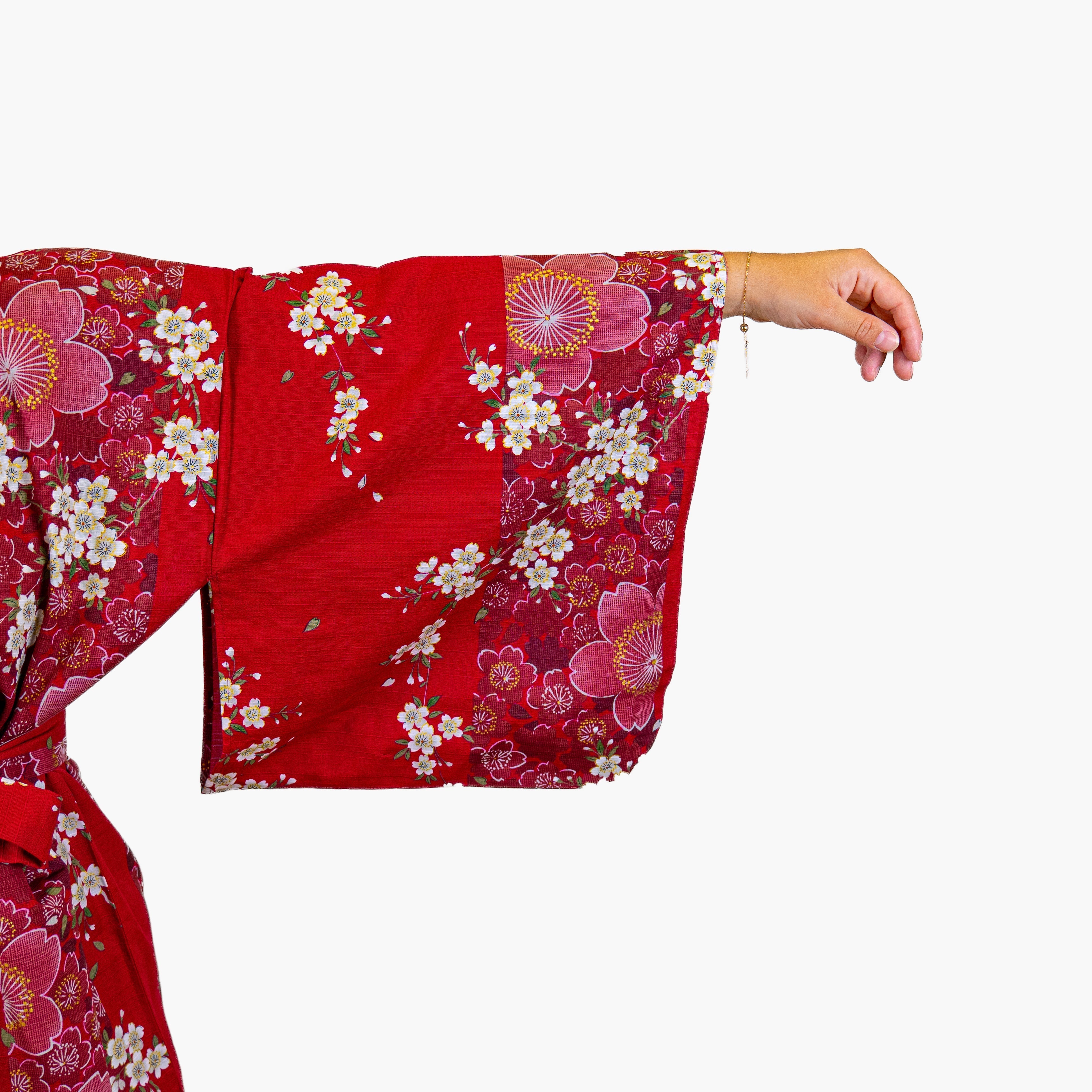 Kimono Japonés Mujer – Sakura Rojo