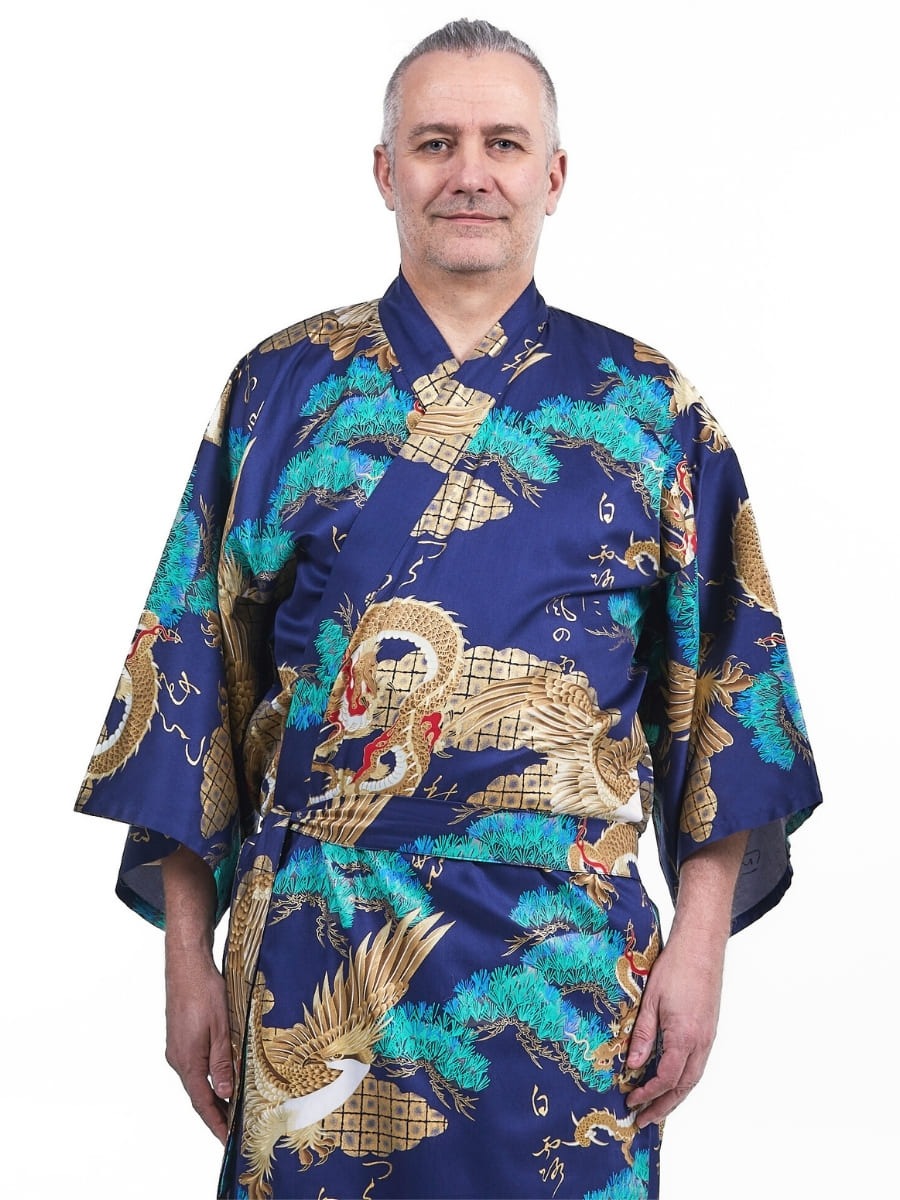 Kimono Japonés Ryū to Washi Hombre Talla única