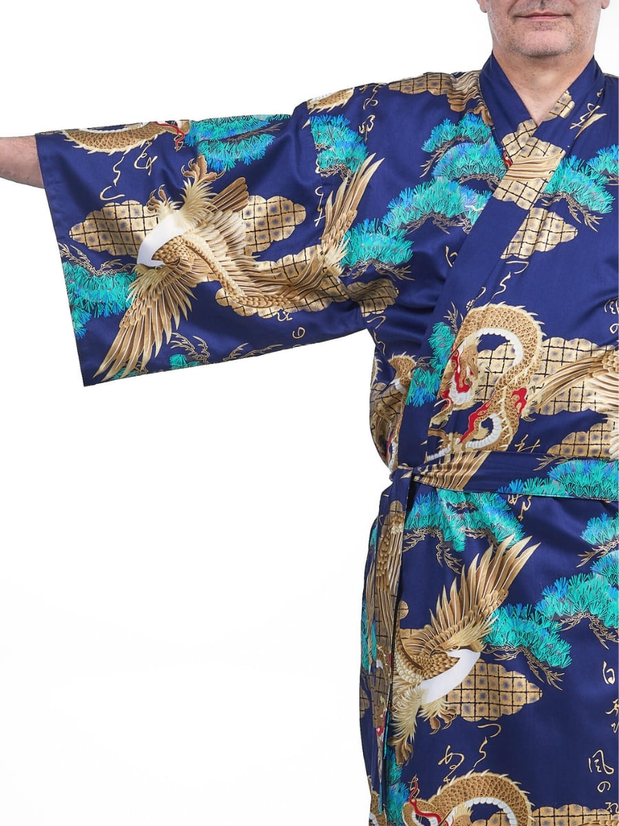 Kimono Japonés Ryū to Washi Hombre Talla única