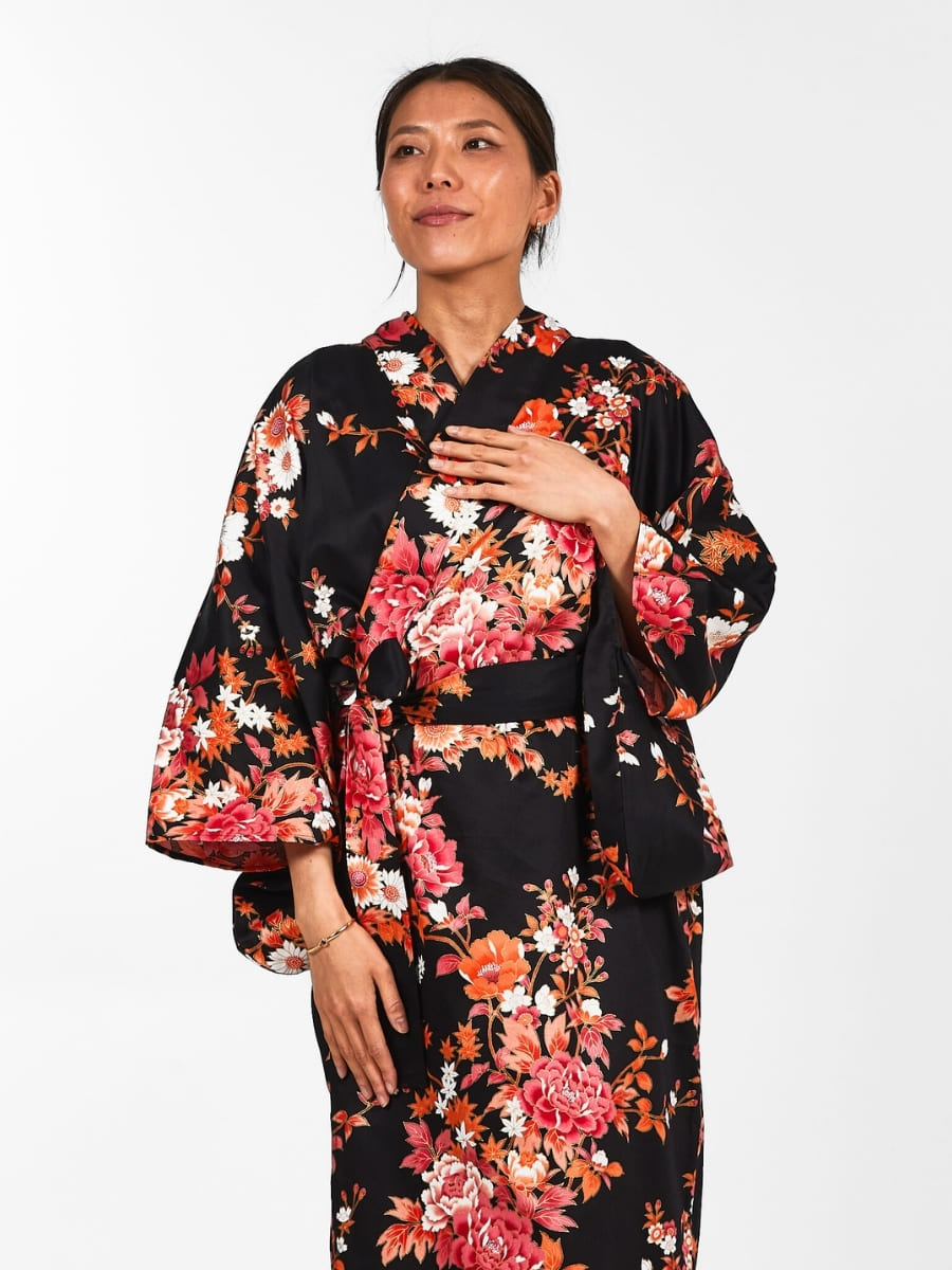 Kimono Japonés Sakura to Botan Mujer Talla única