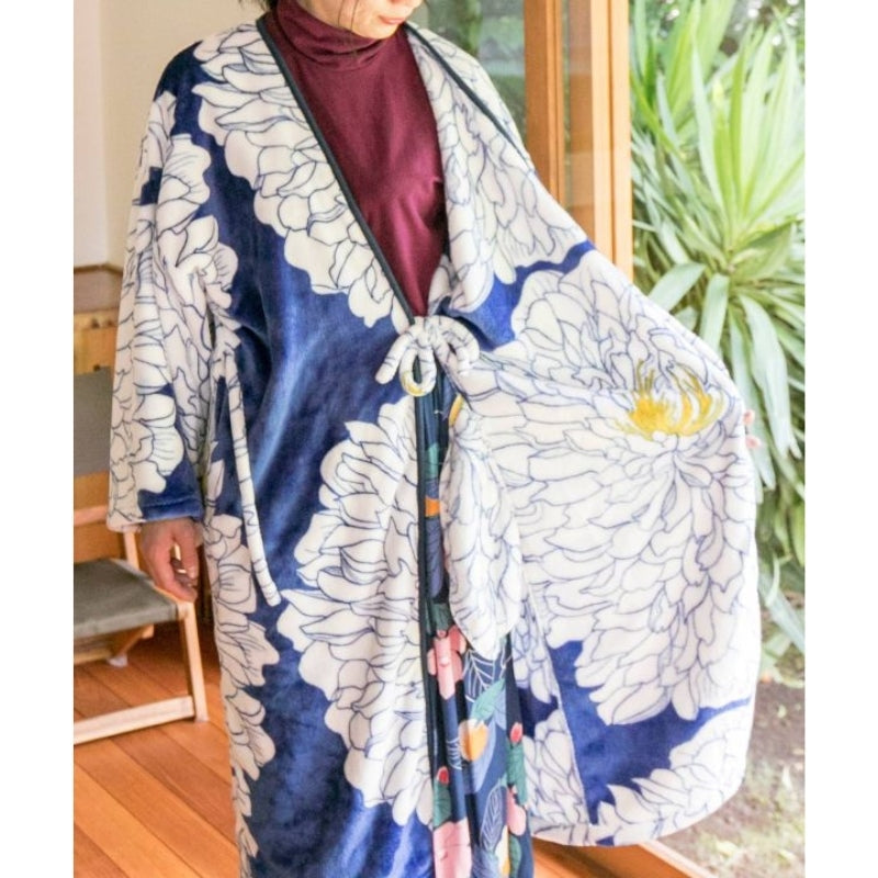 Kimono Polar Peonias para Mujer