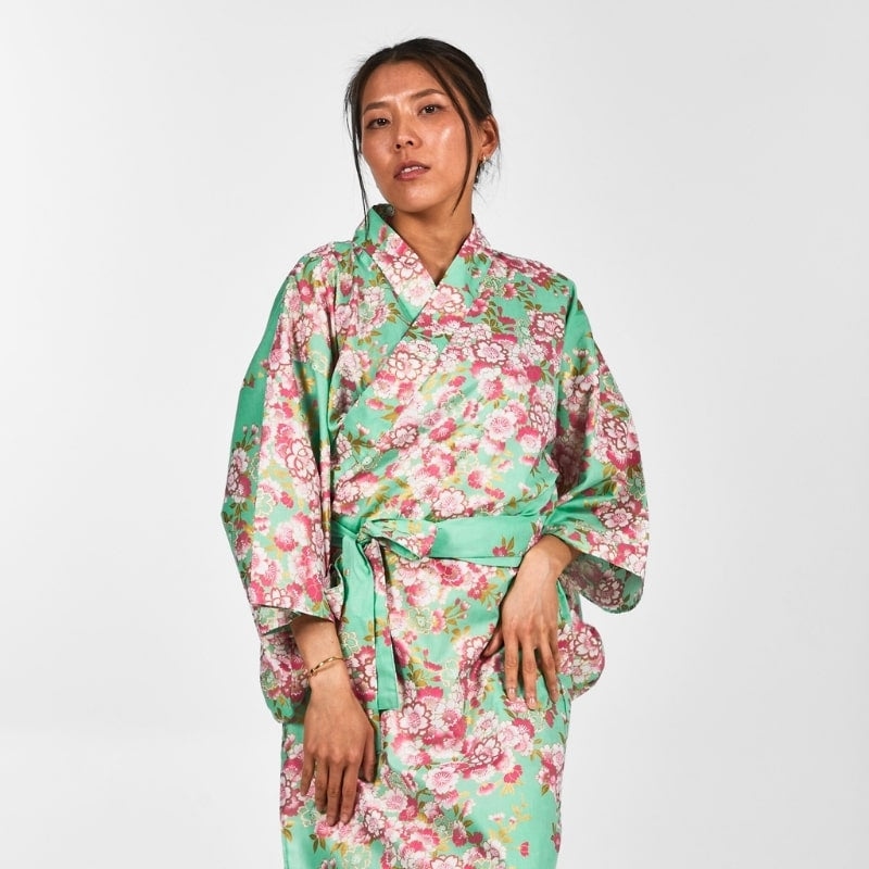 Yukata de mujer Kimono Sakura Flower