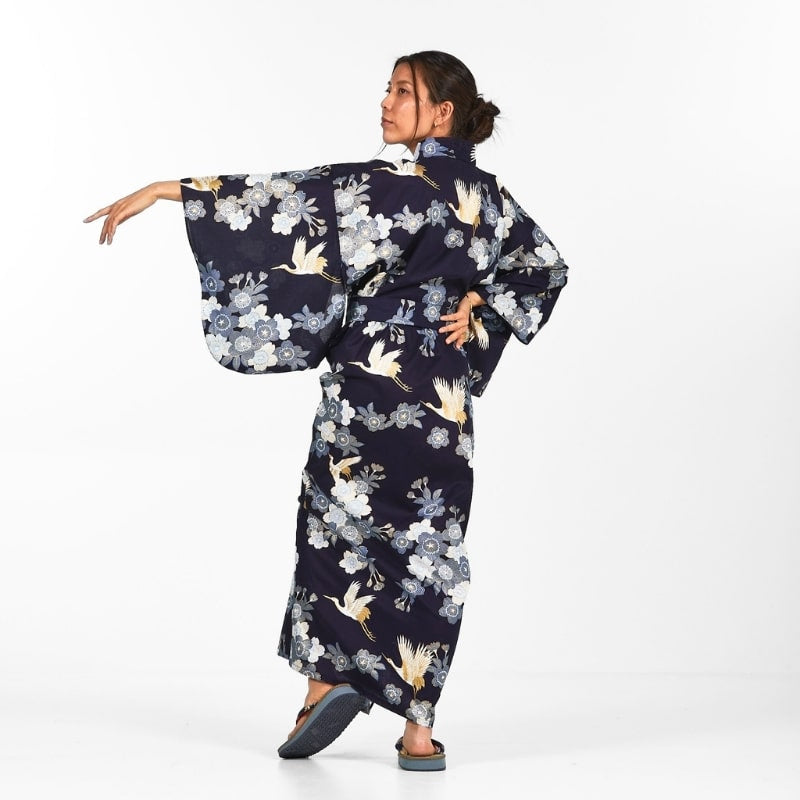 Yukata Kimono de mujer Sakura to Tsuru