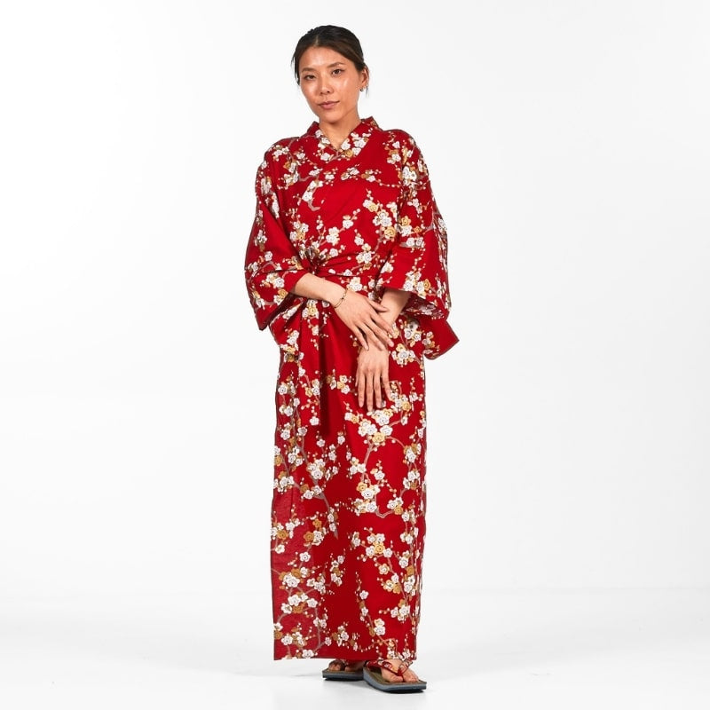 Kimono Shiraume Yukata para mujer