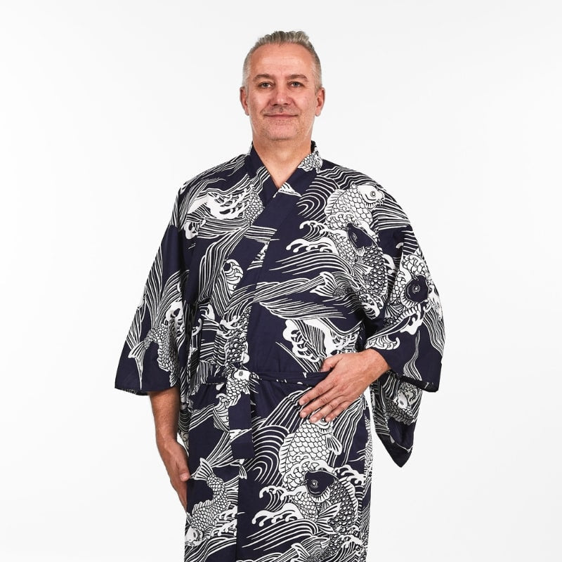 Kimono de hombre Carp Koi Yukata