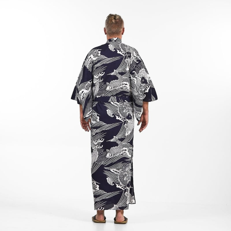 Kimono de hombre Carp Koi Yukata