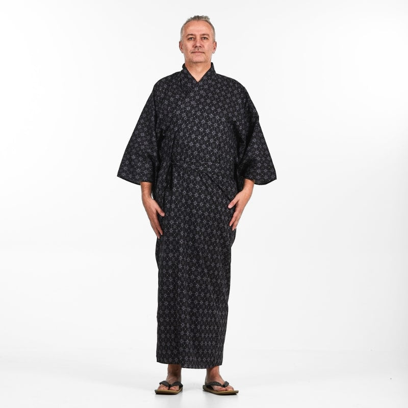 Kimono Yukata Hishigata para hombre - S