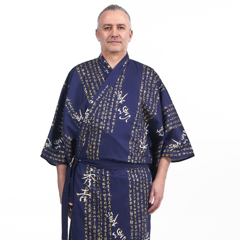 Kimono Yukata Homme Kanji
