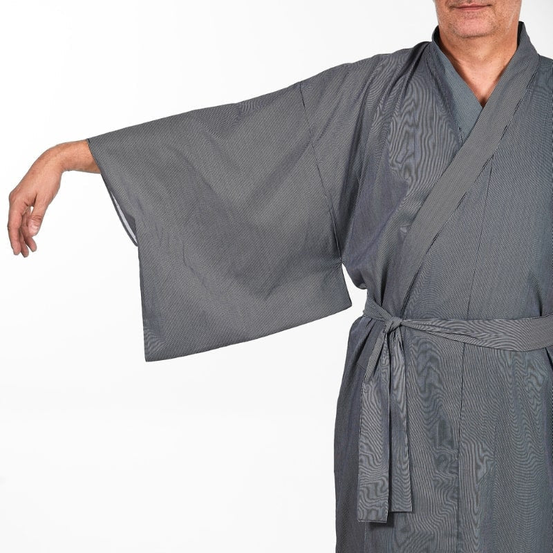 Kimono Yukata de rayas para hombre