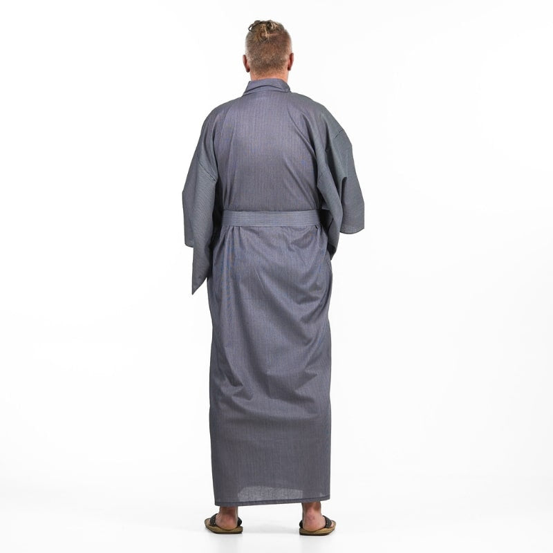 Kimono Yukata de rayas para hombre