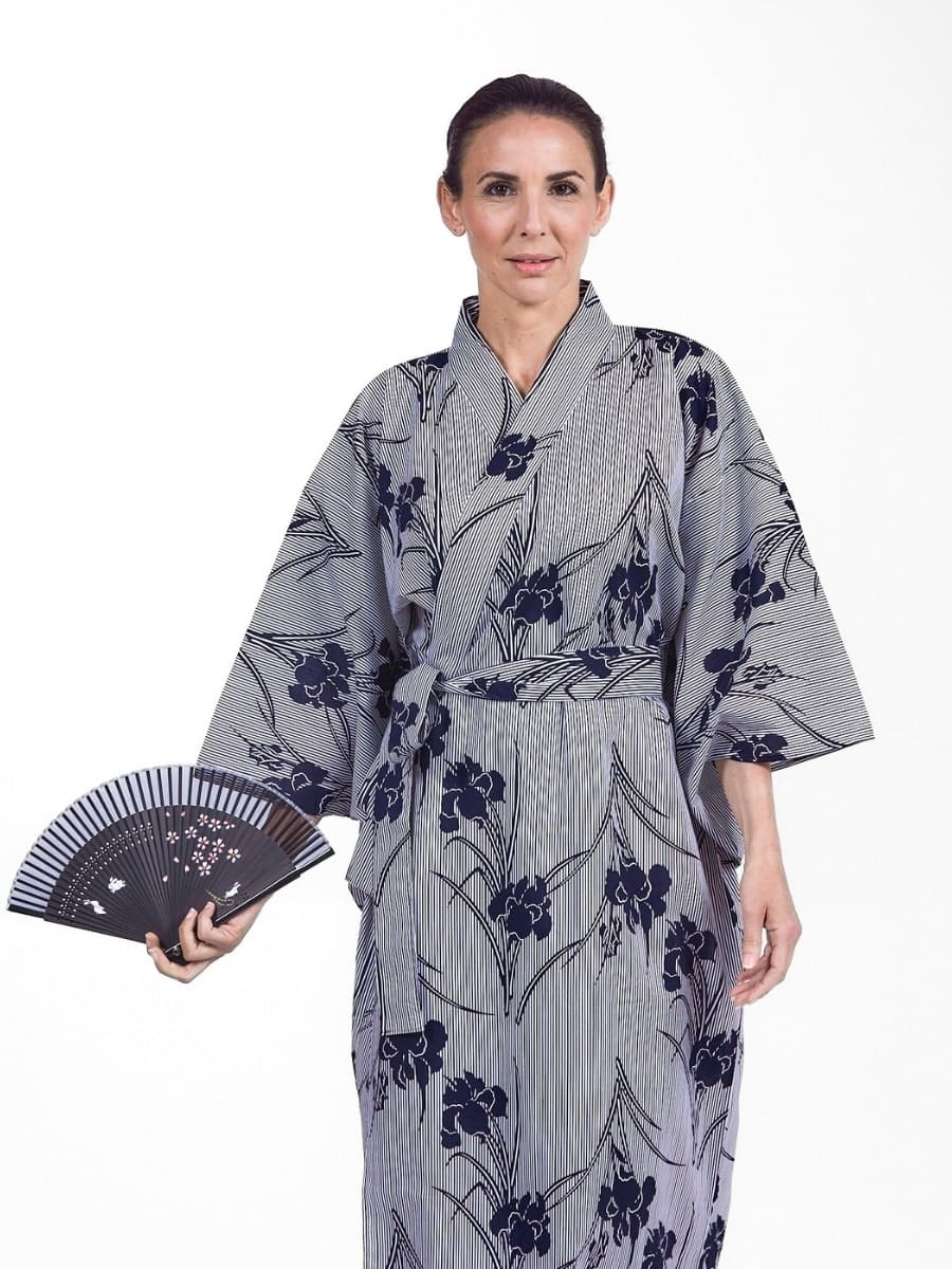 Kimono Yukata Iris Mujer
