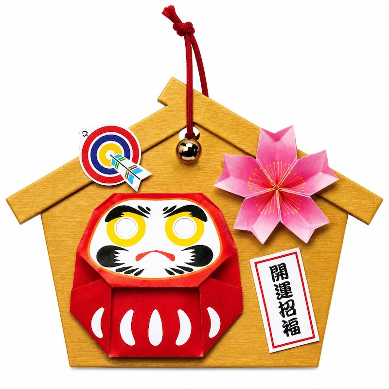 Kit Creativo Japonés para Decoración Colgante - Ema & Daruma