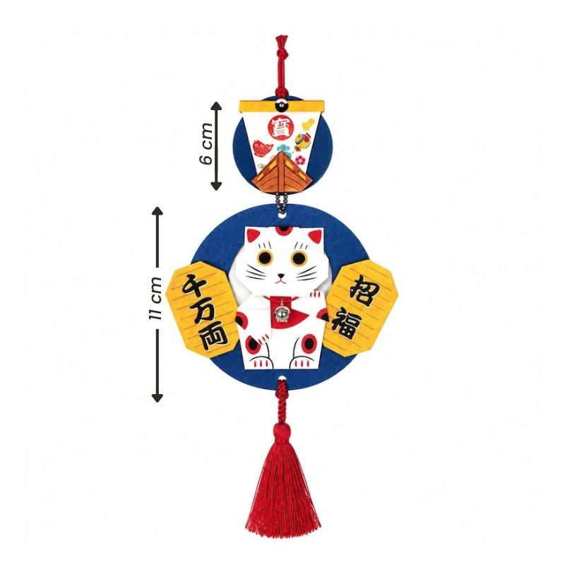 Kit Creativo Japonés para Decoración Colgante - Maneki Neko
