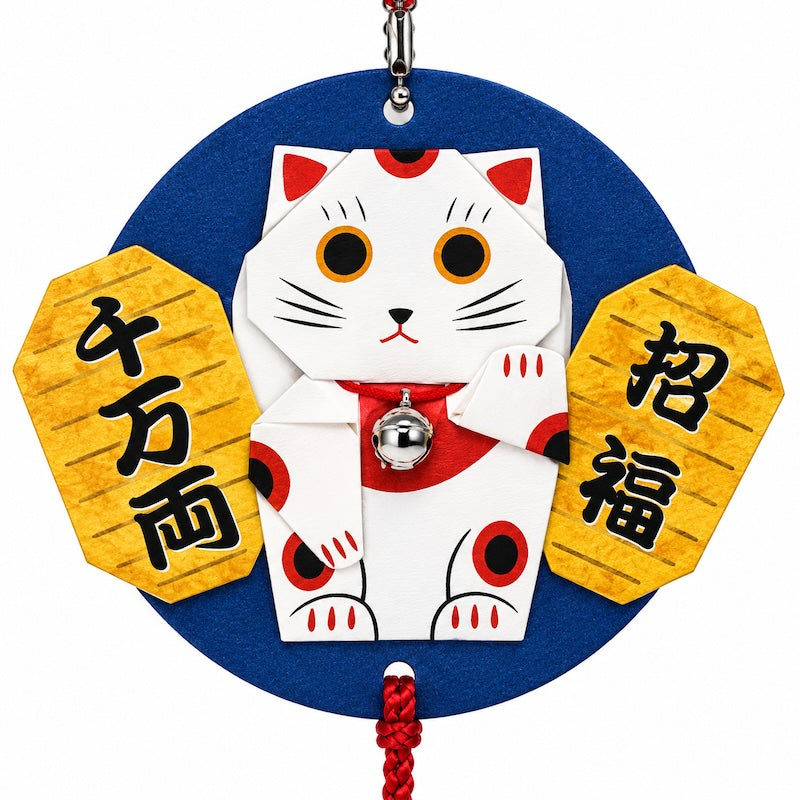 Kit Creativo Japonés para Decoración Colgante - Maneki Neko