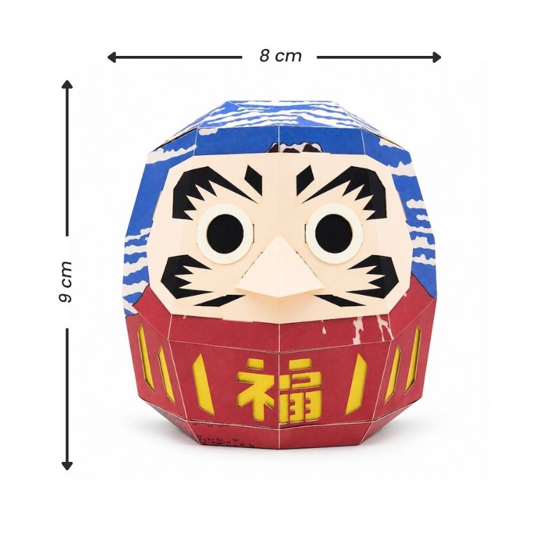 Kit de Maqueta Japonesa de Papel - Daruma