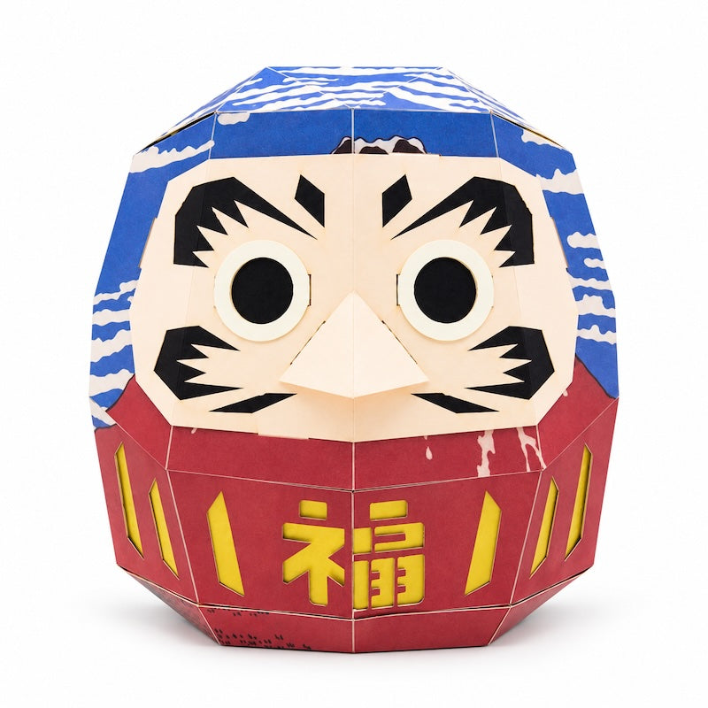 Kit de Maqueta Japonesa de Papel - Daruma