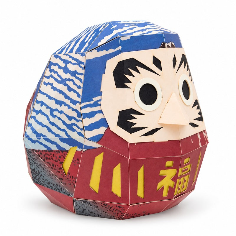 Kit de Maqueta Japonesa de Papel - Daruma