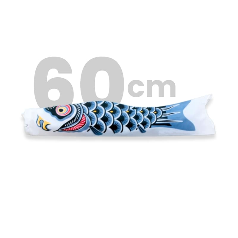 Koinobori tradicional japonés negro - 60 cm