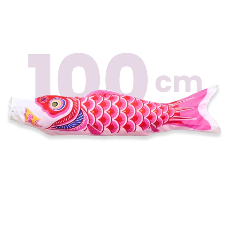 Koinobori tradicional japonés rosa - 100 cm