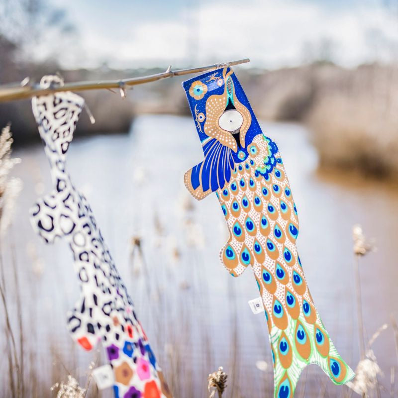 Koinobori Pavo Real - 70 cm