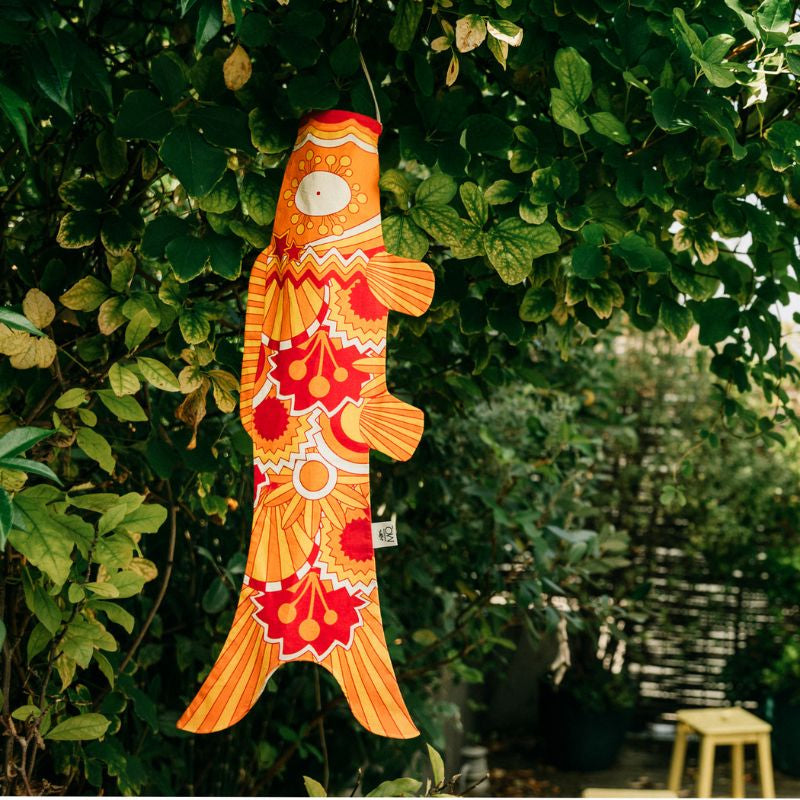 Koinobori Retro Naranja - 70 cm