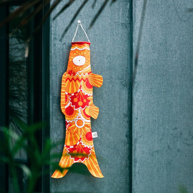 Koinobori Retro Naranja - 70 cm
