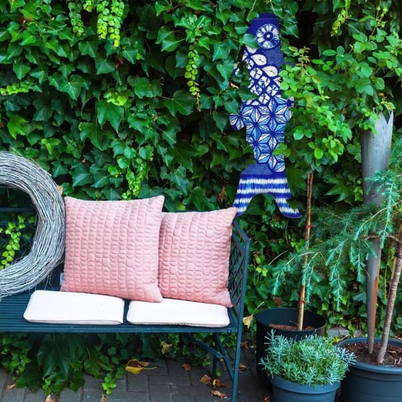 Koinobori Shibori Índigo - 70 cm