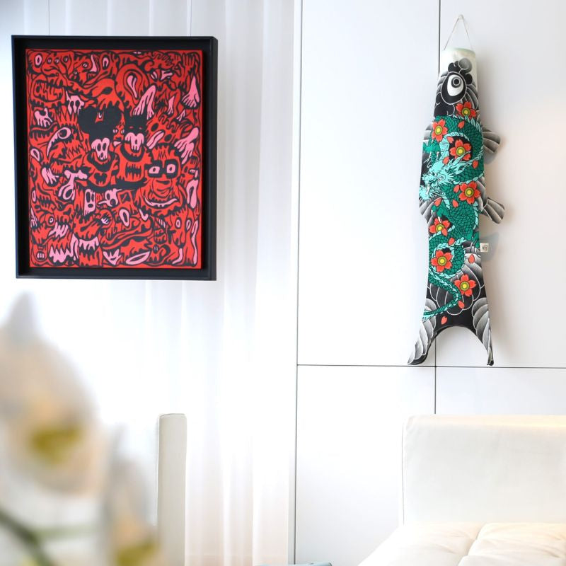 Koinobori Tattoo Dragón - 100 cm