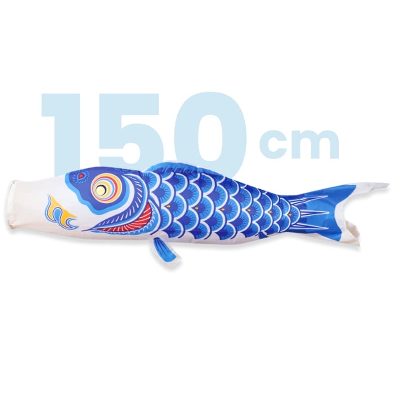 Koinobori Tradicional Japonés Azul - 150 cm