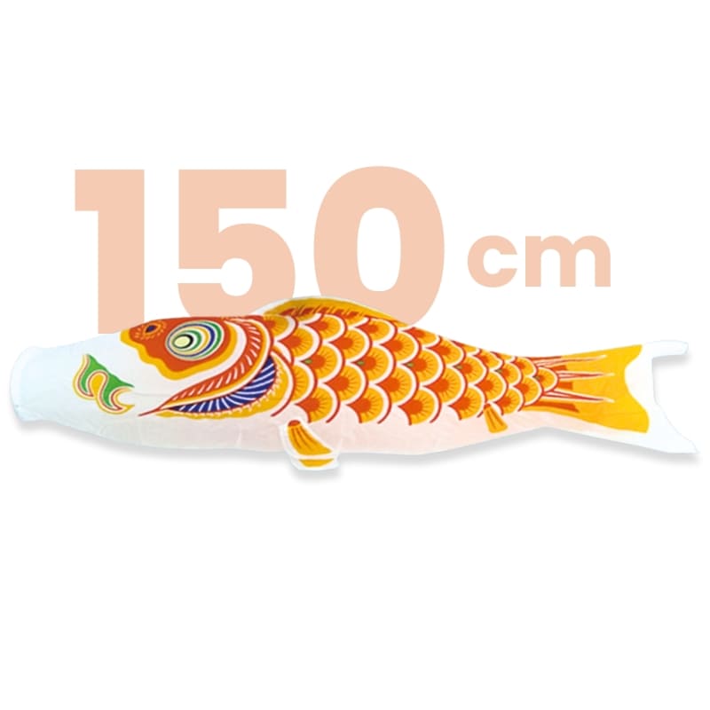 Koinobori Tradicional Japonés Naranja - 150 cm